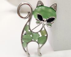 Брошь Кошка