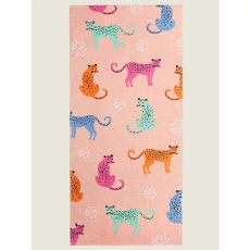 Pink Leopards Printed Beach Towel