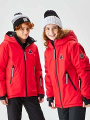 103003_OOU Куртка для мальчика и девочки красный/черный (вар.1) Orby