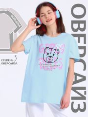 487851 Апрель Футболка светло-голубой