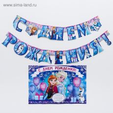3740660 Гирлянда на люверсах с плакатом 