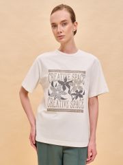 459827 PELICAN Футболка Молочный
