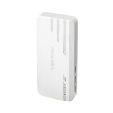 УЦЕНКА! Внешний аккумулятор LuazON PB-25, 10000 мАч, 3 USB, 1 А, индикатор, фонарик, серо-белый 431 7712115