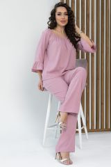 К13510-12М Костюм (Блуза+Брюки) LADY TAIGA Пыльно-розовый
