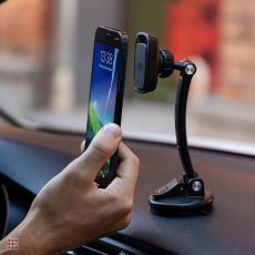 держатель для телефона магнитный на присоске, универсальный, soft touch