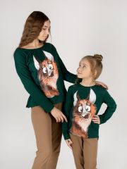325070 Fleurtex Костюм Бежевый, зелёный