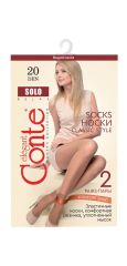 Solo 20 (2 пары) Conte elegant Носки nero;natural;bronz