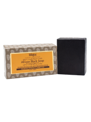[AASHA HERBALS] Мыло для лица и тела АФРИКАНСКОЕ чёрное ручной работы, 100 г