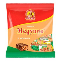 Медунок с орехом 202г Славянка, шт