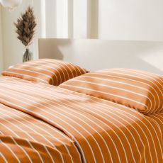 Постельное бельё дуэт «Этель» Mustard stripes, поплин Поплин
