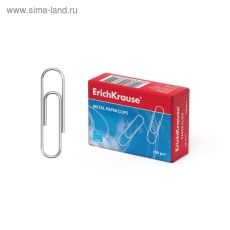 1013697 Скрепки канцелярские 28 мм, 100 шт, ErichKrause, без покрытия