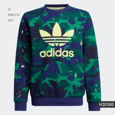 Подростковый спортивный пуловер с круглым вырезом и принтом Adidas