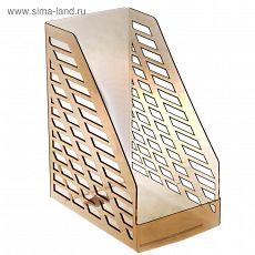 2865885 Лоток для бумаг, вертикальный, STAMM XXL, тонированный коричневый, ширина 16 см