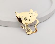 Брошь Котик