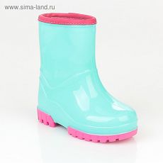 4355092 Сапоги ПВХ детские арт. BRK00490-24-17 (бирюзовый) (р. 28)