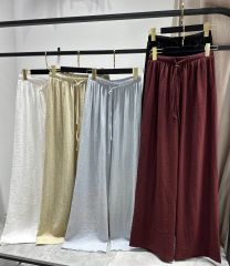 Брюки палаццо из льна premium