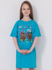 412650 Апрель Платье яркая бирюза
