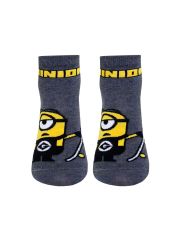 2138 MINIONS (укороченные) БРЕСТСКИЕ Носки т.серый меланж