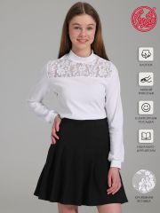 292572 Апрель Водолазка белый+веточки белый