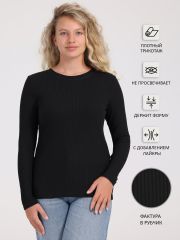 317555 Апрель Лонгслив черный