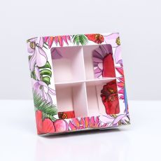 АКЦИЯ! ЦЕНА ЗА 3 ШТ! Коробка для 4 конфеты, «Ты лучшая» 12.6×12.6×3.5 см