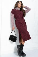 П11810 LT Collection Платье бордово-розовый