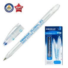 ЦЕНА ЗА 3 ШТ! 3818165 Ручка шариковая масляная Pensan Global-21, узел 0.5 мм, чернила синие