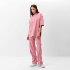 Костюм женский (футболка, брюки) MIST, размер 40-42, пудра
