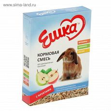 1670057 Кормовая смесь «Ешка» для декоративных кроликов, с фруктами, 450 г