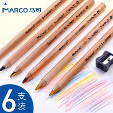 Многоцветные карандаши MARCO, 6 шт.