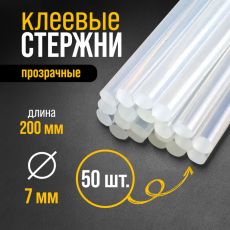 4661024 Стержни клеевые ТУНДРА, 7 х 200 мм, 50 шт
