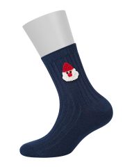 Omsa Носки OMSA kids Calzino 21N64 с шерстью (Новый Год), WO Blu Scuro (Синий)