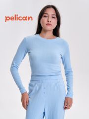 470456 PELICAN Джемпер Голубой