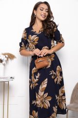 П7334 LT Collection Платье темно-синий