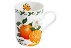 Кружка, 300 мл, фарфор F, белая, Апельсин, Orchard Fruits, 55513