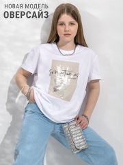 418018 Апрель Футболка белый