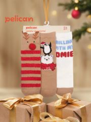UEGL3367/1(3) PELICAN Носки Бежевый/бежевый/молочный