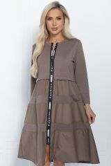 П11438 Платье LADY TAIGA Коричневое