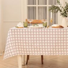 Скатерть Этель Flower Cage 149×220 см, 100% хл, рогожка 186 г/м²