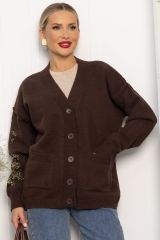 Б14234-20М LT Collection Кардиган коричневый