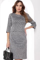 П11561 LT Collection Платье серый