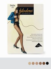 DELIA 15 Filodoro Колготки Playa (Бежевый);Abbronzante (Коричневый);Nero (Черный);Cappuccio (Коричневый);Glace (Коричневый);Cognac (Бежевый)