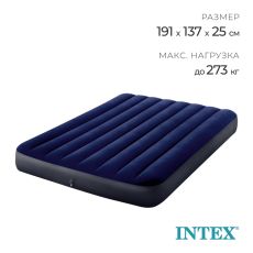 3947865 Матрас надувной Classic Downy Fiber-Tech, 137 x 191 х 25 см, 64758 INTEX