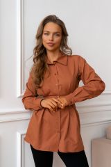 456681 Open-style Рубашка терракотовый