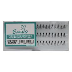 Искусственные ресницы Esmalte Пучки Черные Короткие (коробка)