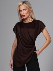 516245 DStrend Блузка Тёмно-коричневый