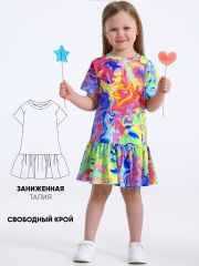 516768 Апрель Платье флюид