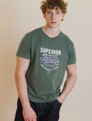 507342 VILATTE Футболка т.оливковый_athletic