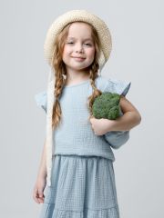 538507 CROCKID Фуфайка нежно-голубой