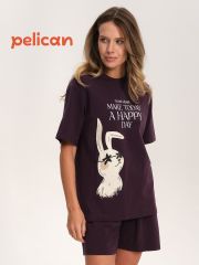 461180 PELICAN Пижама Сливовый